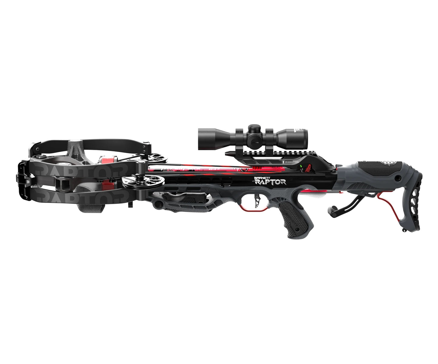 Barnett Hyper Raptor 410 Crossbow Package With 4 x 36 Illuminated Multi-Reticle Scope w/Flip-up Caps