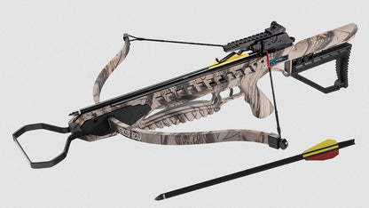 175lbs Deer Hunting Crossbow Cross Bow 245+FPS w/ Stringer, Wax 2 Arrows Camo