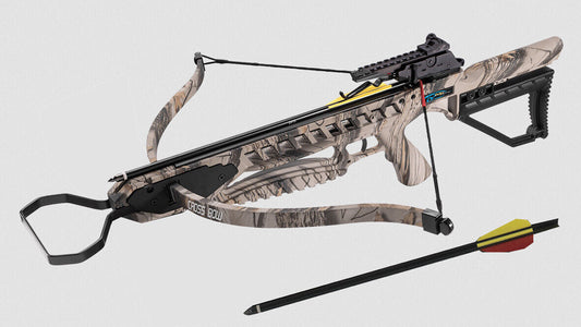 175lbs Deer Hunting Crossbow Cross Bow 245+FPS w/ Stringer, Wax 2 Arrows Camo